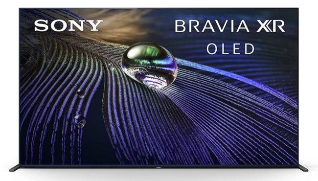 Телевизор Sony A90J — вид спереди