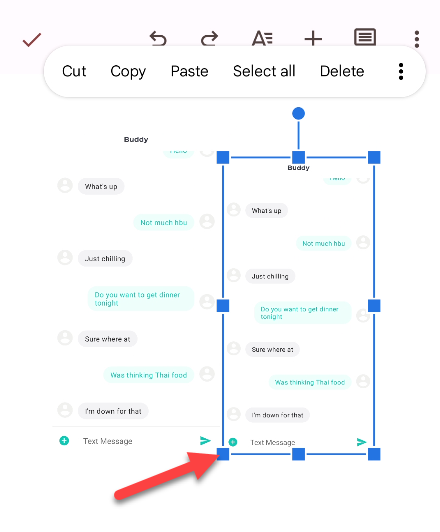 Resize and move screenshots.