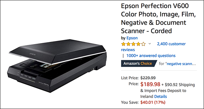 Домашний сканер для негативов и слайдов