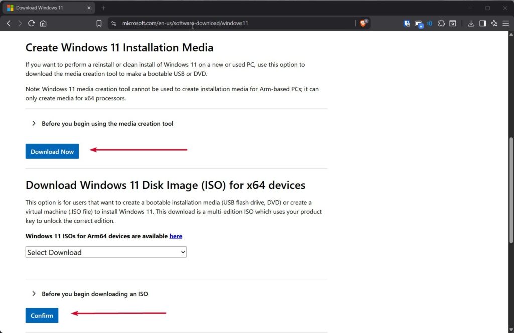 Crear USB de arranque para Windows 11 25H2