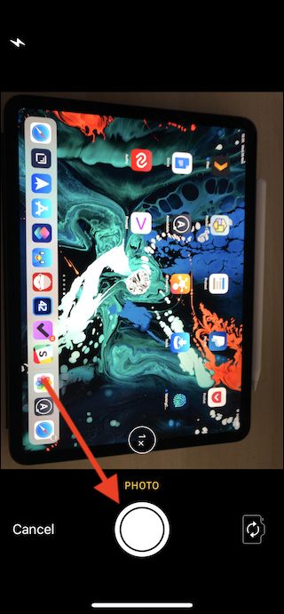 Сделанное фото на iPhone, готовое для отправки на Mac