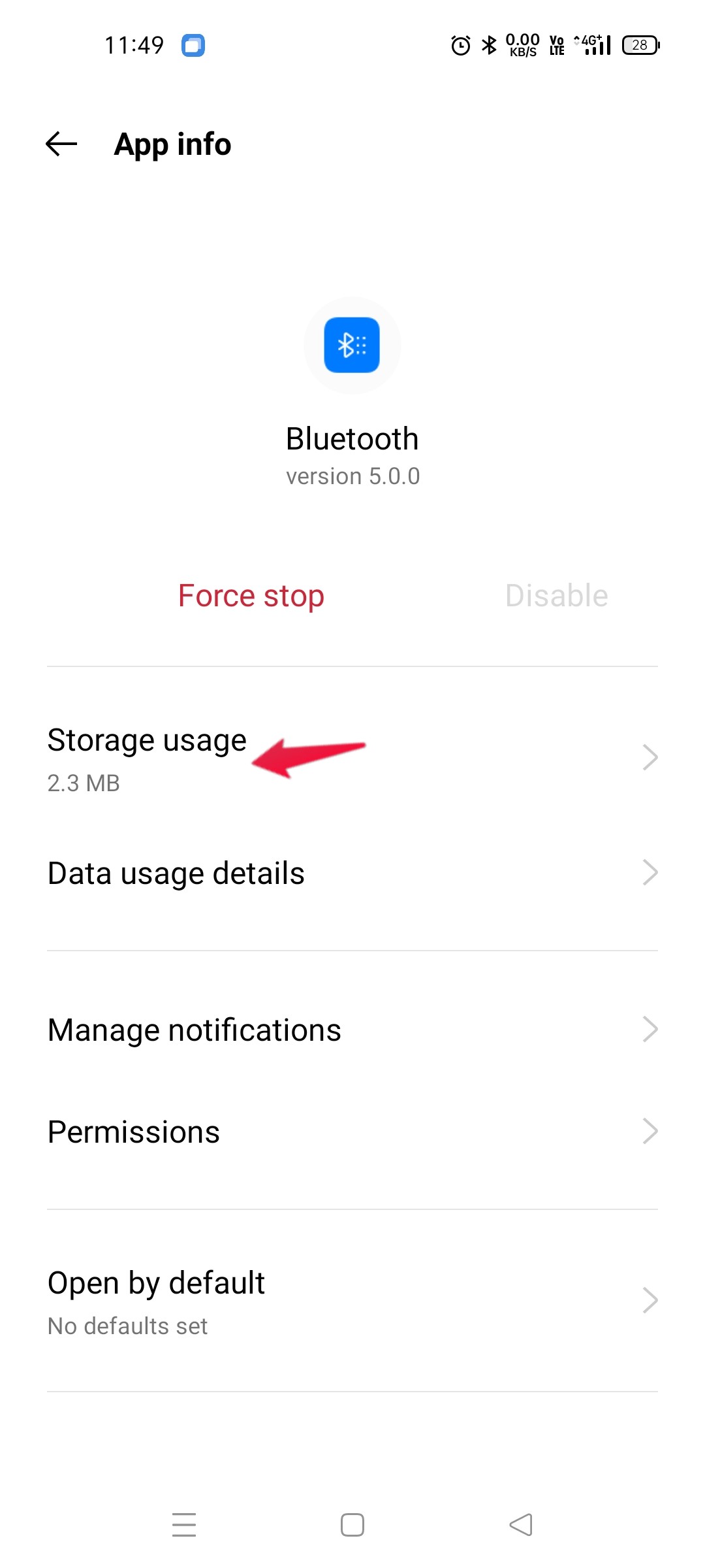 Storage Usage