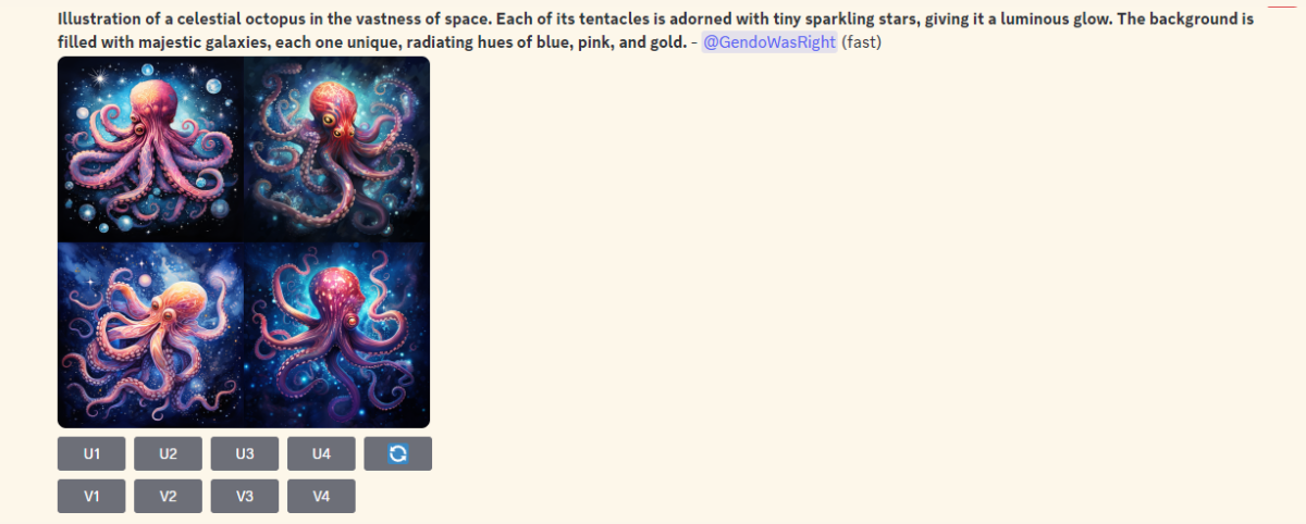 Результаты MidJourney, созданные по подсказке из DALL‑E 3