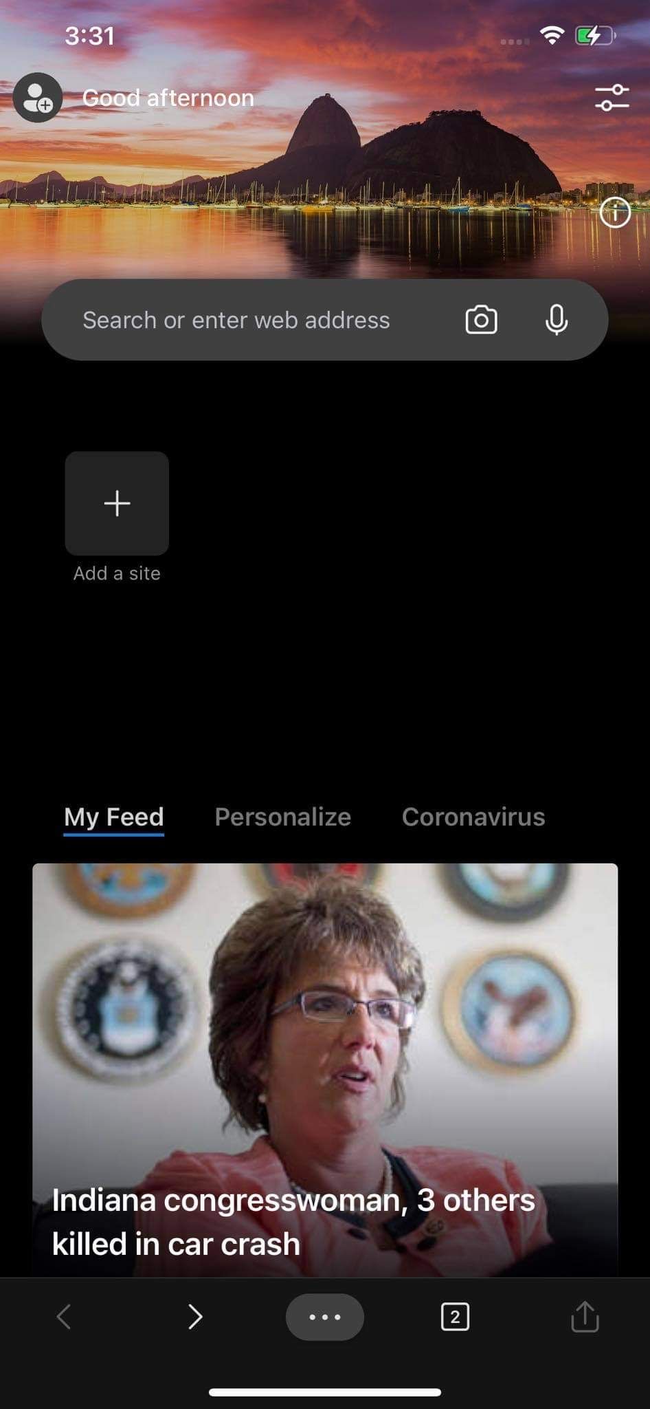 Открытие Edge на iOS