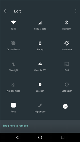 Плитка добавлена в Быстрые настройки