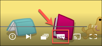 Нажмите значок Аудио и субтитры во время воспроизведения