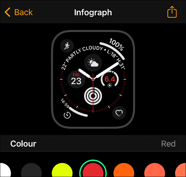Поделиться циферблатом Apple Watch