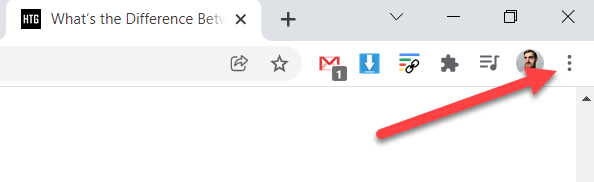 Нажмите на значок меню