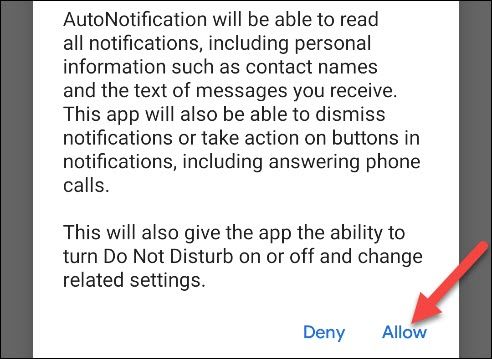 tap allow to proceed