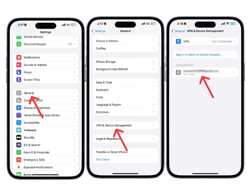 Как доверять разработчику в iOS — экран управления сертификатами