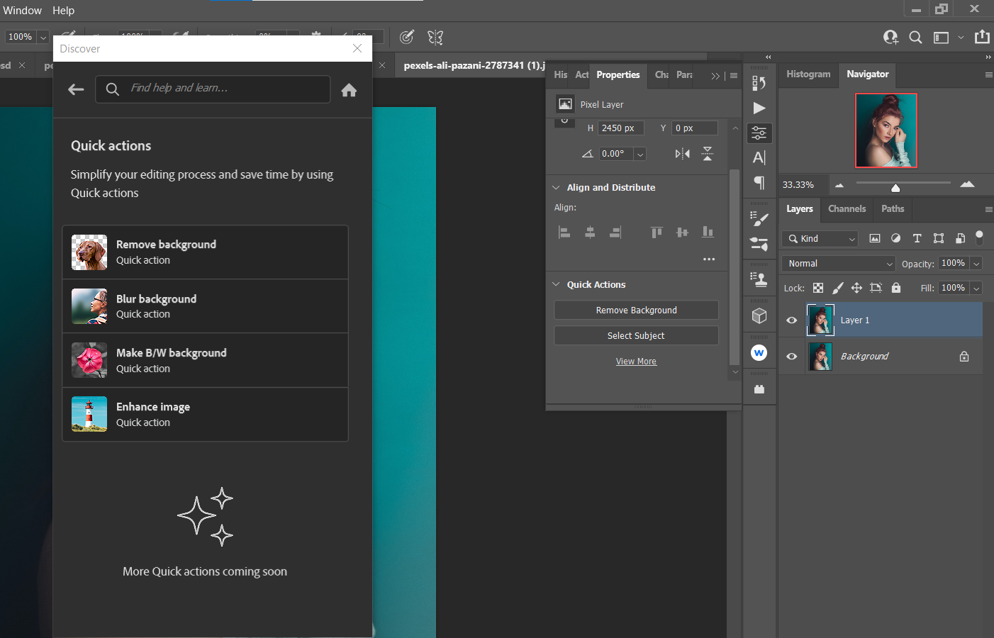 Сделать фон ч/б — портрет