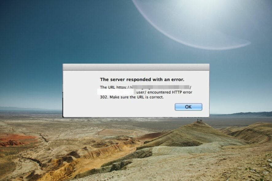 Исправить ошибку HTTP 302 — пошагово