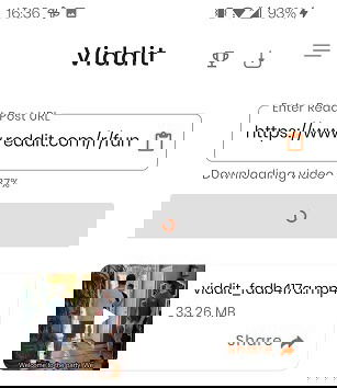 Viddit обрабатывает ссылку и готовит скачивание