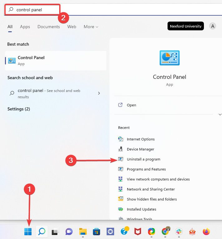 Список установленных программ в Windows