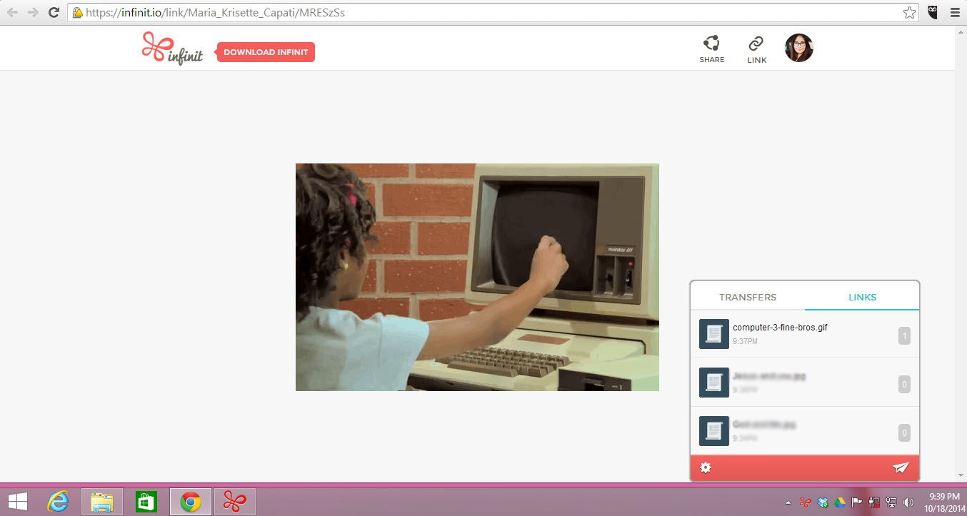 Окно выбора пользователя и поле для сообщения