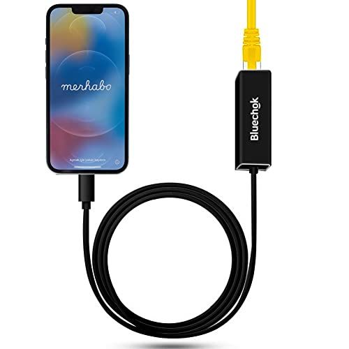 Бюджетный Lightning→Ethernet адаптер чёрного цвета