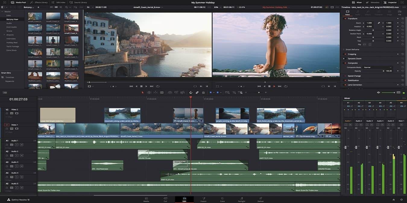 Как скачать и настроить DaVinci Resolve в Linux