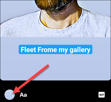 Пример Fleet из галереи с текстом поверх изображения