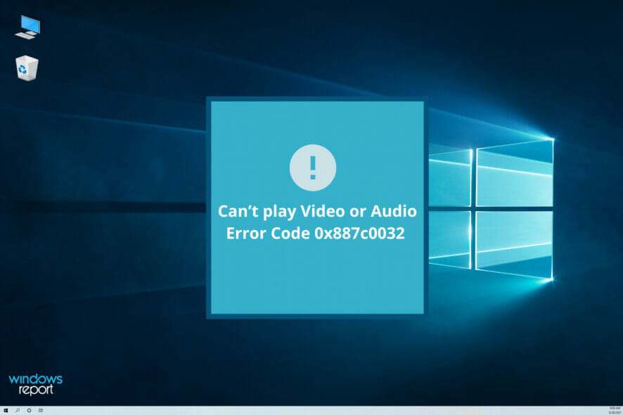Ошибка 0x887c0032: как исправить воспроизведение медиа