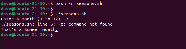Ошибка при запуске скрипта, который прошёл синтаксическую проверку