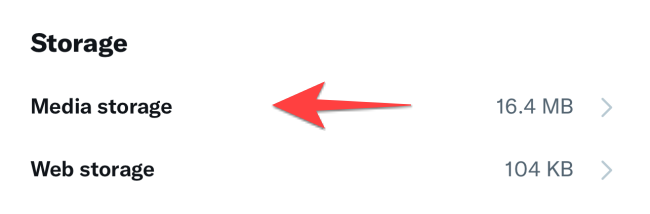 Кнопка очистки медиахранилища в Twitter