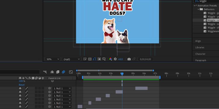 Нарезка и переключение между слоями для эффекта удара
