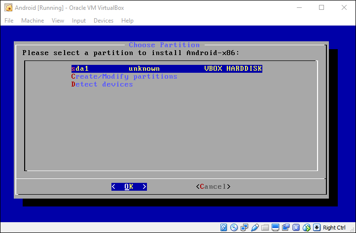 Выбор файловой системы ext4 для форматирования