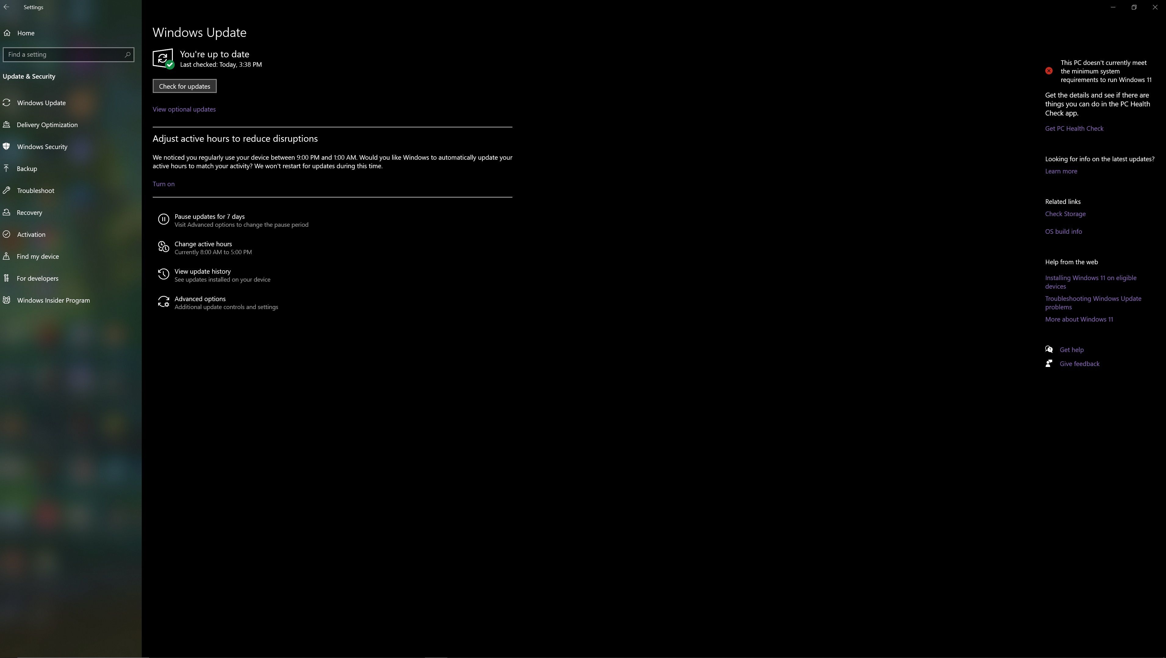 Меню обновления драйверов и устройств в Windows