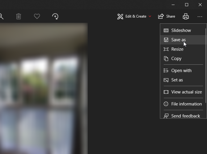 Saving an image using Your Phone