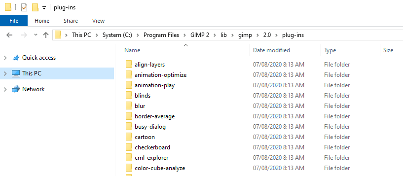 Установка плагинов GIMP — пошагово