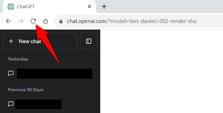 Иконка обновления в адресной строке браузера