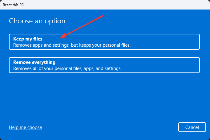 Keep my files ERROR_RXACT_COMMITTED
