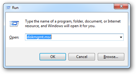 Окно ОС: оснастка Управление дисками запущена через diskmgmt.msc