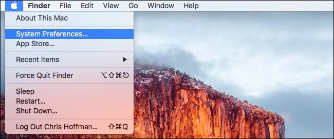 Окно Системных настроек со значком Звук