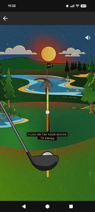 Игра по мотивам The Happy Gilmore 2 Tournament внутри приложения Spotify