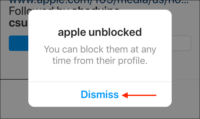 Нажмите «Готово», чтобы вернуться к профилю