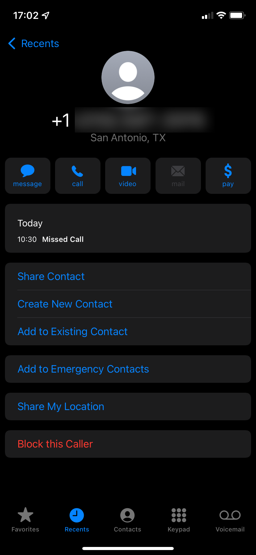 Блокировка абонента на iPhone