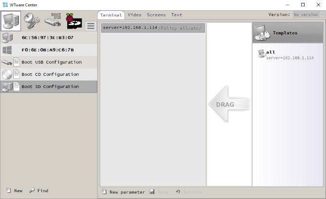 WTWare Configurator для Raspberry Pi