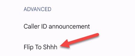 Нажмите Flip to Shhh в настройках приложения
