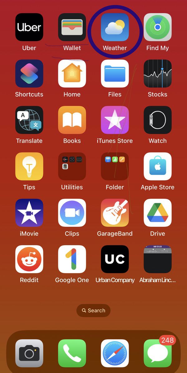 Уведомления о дожде на iPhone и Android