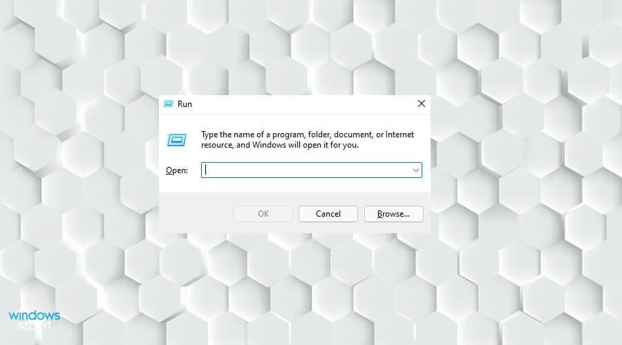 Диалог «Выполнить» в Windows
