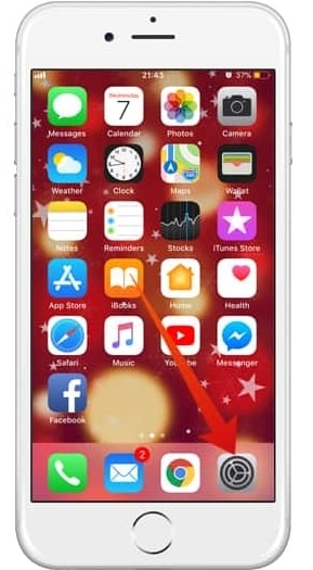 Schermata impostazioni EQ su iPhone