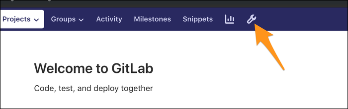 Панель управления экземпляром GitLab