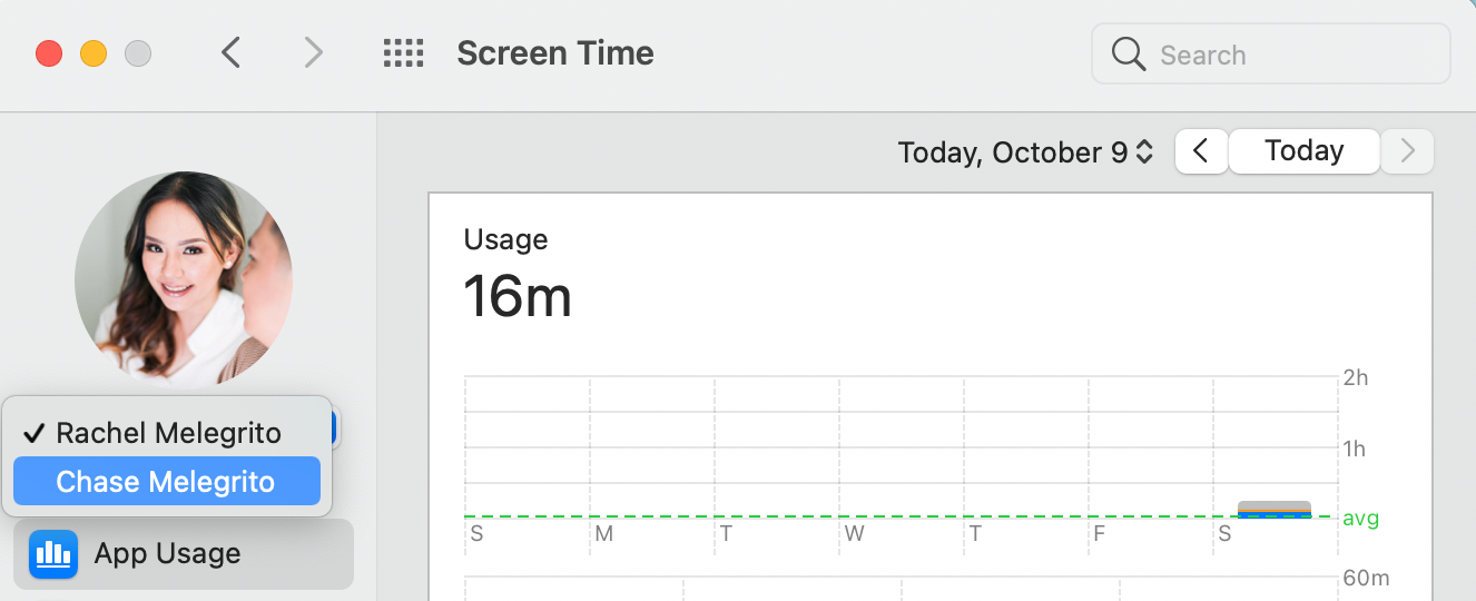 Choosing Your Child's Name in Family Sharing Screen Time