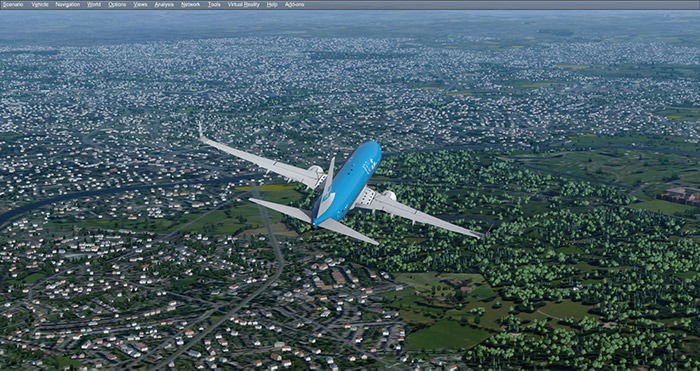 Пейзаж и аэропорт Великобритании в симуляторе