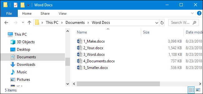 Как уменьшить размер файла Word