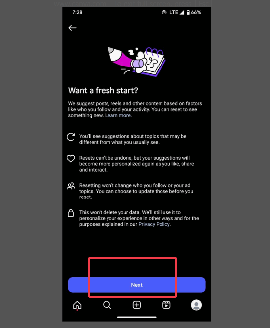 Кнопка Далее в подсказке