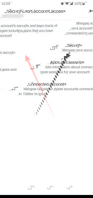 Option 2FA Twitter mobile
