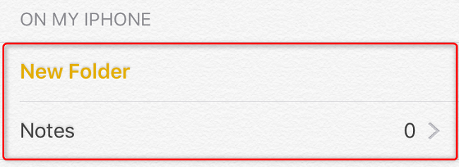 Выбор папки для восстановления заметок