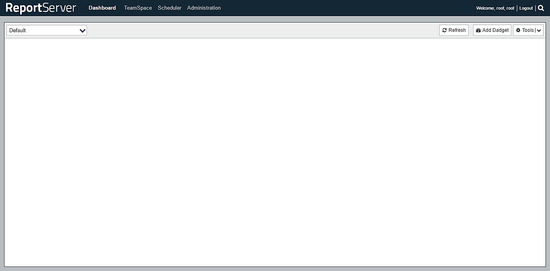 Интерфейс ReportServer с дашбордом